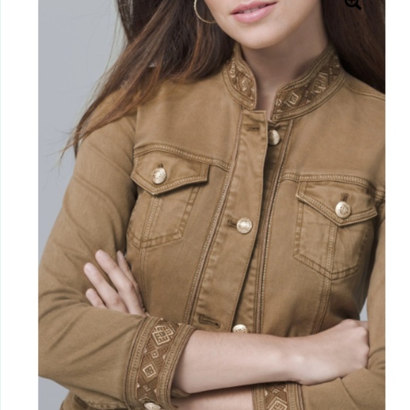 NWOT Embroidered Button-Front Jacket - Picture 4 of 4